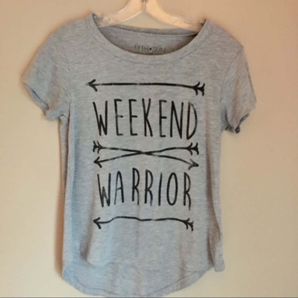 Weekend Warrior Graphic Tee by Fifth Sun x-small
